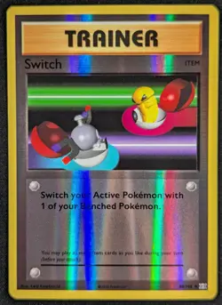 Switch Trainer 2016 XY Evolutions Reverse Holo Pokemon Card 88/108 (NM) - Image 1