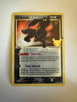 Pokemon TCG Umbreon Star Celebrations Classic Collection Card 17/17 - Image 1