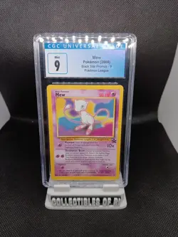 CGC 9 Mew Holo Black Star Promo Pokemon League 2000 Pokemon Card - Image 1