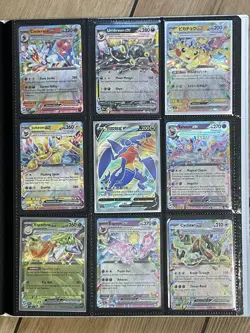 Prismatic Evolutions Binder - 140+ Ex’s/V’s/V Max’s Etc. Over 200 Cards - Image 3