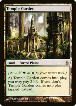 MTG Temple Garden Ravnica: City of Guilds LP Magic the Gathering - Image 1