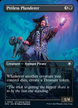 [1x] Pitiless Plunderer - Borderless Near Mint, English Special Guest MTG Magic - Image 1