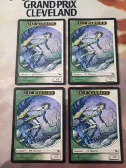 Elf Warrior GW Token x 4 Shadowmoor Rare EDH Cube - Image 1