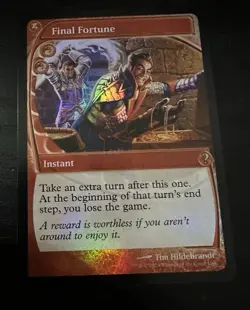 Final Fortune - Magic MTG Future Sight frame FOIL NM - Mystery Booster 2 - Image 1