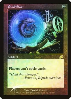 Magic the Gathering STABILIZER #142/143 Scourge Artifact Foil 2003 NM Un-Played - Image 1