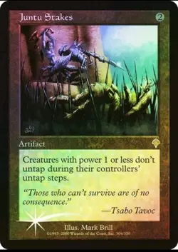 Magic the Gathering JUNTU STAKES #304/350 Invasion Artifact Foil Rare NM 2000 - Image 1