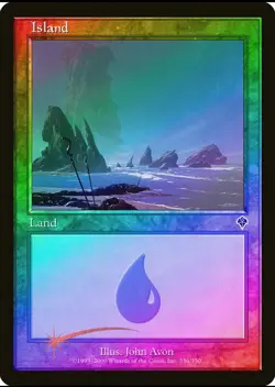 Magic the Gathering ISLAND #336/350 Invasion Land Foil Common 2000 NM - Image 1