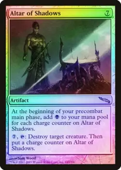 Magic the Gathering #143/306 ALTAR OF SHADOWS Mirrodin Artifact 2003 Foil Unc - Image 1