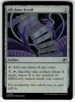 ALL-FATES SCROLL U MAGIC THE GATHERING MTG EDGE OF ETERNITIES 234 FOIL NM - Image 1
