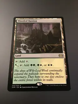 MTG Double Masters #332 Wooded Bastion NM - Image 1