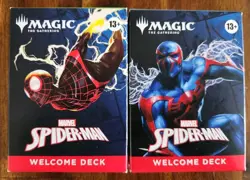 MAGIC THE GATHERING MARVEL SPIDER MAN WELCOME DECK SDCC PAX 2025 PROMO SET OF 2 - Image 1