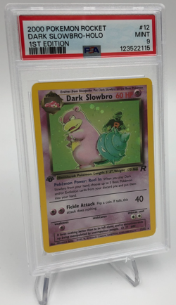 2000 POKEMON TEAM ROCKET Card DARK SLOWBRO -HOLO 12/82 1ST EDITION PSA MINT 9 - Image 1