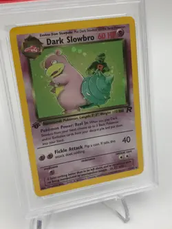 2000 POKEMON TEAM ROCKET Card DARK SLOWBRO -HOLO 12/82 1ST EDITION PSA MINT 9 - Image 3