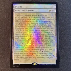 MTG Foil Plains Card Secret Lair Unopened Mint Condition - Image 1