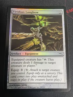 MTG Viridian Longbow Foil Artifact Used EX - Image 1