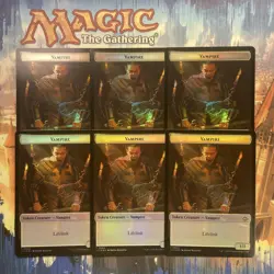 MTG Vampire Demon Token Set of 6 Foil English NM - Image 1