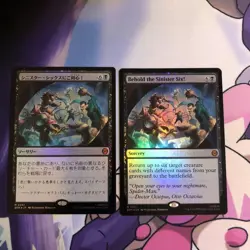 MTG Sinister Six Foil English Japanese Collectible Card Used - Image 1