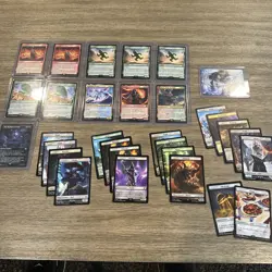 Final Fantasy MTG Terra Nibelheim Tokens + 5 Mythic Cards Cactuar Clive Lot - Image 1
