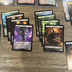 Final Fantasy MTG Terra Nibelheim Tokens + 5 Mythic Cards Cactuar Clive Lot - Image 5