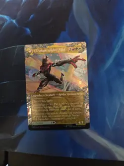 Miles Morales Ultimate Spiderman Borderless 0211 FOIL Spider-Man MTG - Image 2