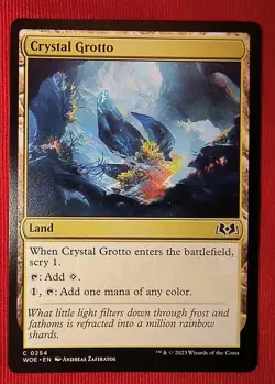 1X MTG - MAGIC, CRYSTAL GROTTO, NM #254, LAND, COMMON ,REGULAR FINISH/WOE - Image 2