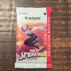 MTG Marvel Spider Man COLLECTOR Booster Pack - Magic: The Gathering IN HAND - Image 1