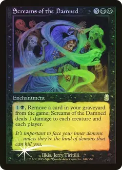 Odyssey MTG FOIL Screams of the Damned Magic - Image 1