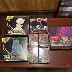 Sealed Pokemon Lot Mega evolutions! ETB booster box booster bundle mini tins lot - Image 1