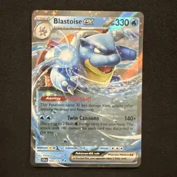Blastoise ex 030/142 Sv07: Stellar Crown Holo Scarlet & Violet Pokemon - Image 1