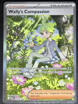 Wally's Compassion 186/132 Special Illustration Rare Mega Evolution Pokemon Card - Image 5