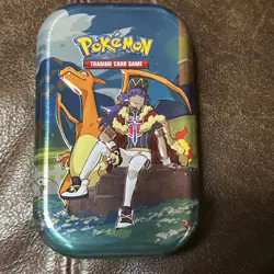 Pokemon TCG: Crown Zenith Mini Tin Feat. Leon & Charizard *EMPTY* - Image 1