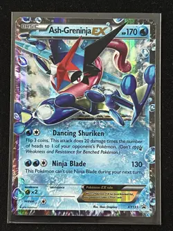 Pokemon TCG XY Ash-Greninja EX Black Star Promo Holo Card XY133 - Image 1