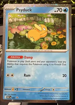 Pokemon TCG Psyduck MEP 007 Mega Evolution Blister Promo - Image 1
