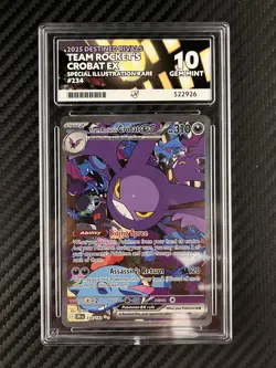 Team Rockets Crobat 234/182 Destined Rivals - Pokemon TCG ACE 10 Perfect Subs - Image 1