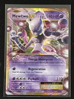 Pokemon TCG Evolutions Mewtwo EX Ultra Rare Holo Card 52/108 - Image 1