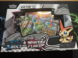 Pokemon TCG Black Bolt & White Flare Unova Victini Illustration Collection Box - Image 1