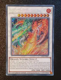 Yugioh 25LP-EN007 Sangenpai Transcendent Dragion Emblazoned Secret Rare MINT - Image 1