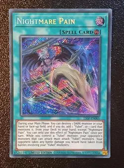 Yugioh 25LP-EN005 Nightmare Pain Emblazoned Secret Rare MINT - Image 1