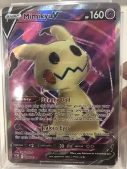 2021 Pokemon Battle Styles Mimikyu V Full Art Ultra Rare 148/163 Mint CGC 9 - Image 2