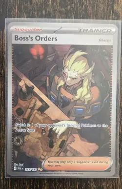 Boss's Orders Ghetsis 265/193 Trainer Card Pokemon Paldea Evolved Holo Rare - Image 1