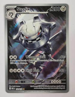 Steelix 150/132 Mega Evolution Full Art Holo Pokemon Card NM - Image 1