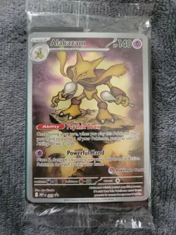 Sealed Pokemon Center Stamped Alakazam Mega Evolution 009 Promo - Image 1