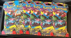 Pokemon Mega Evolution Sleeved Booster Packs Lot Of 6 - Image 1