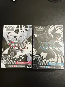 Pokemon TCG: Black Bolt & White Flare Booster Bundle - SEALED Set of 2 (1 Each) - Image 1