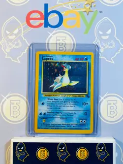 Lapras 10/62 LP Played Fossil Set 1999 Pokemon Card Holo Rare Holofoil - Image 1