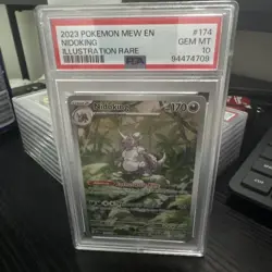 PSA 10 GEM MINT Nidoking Illustration Rare 174/165 SV Pokemon 151 2023 English - Image 1