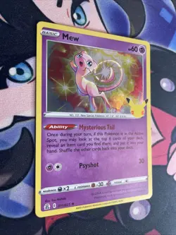 Pokemon TCG Mew 11/25 Celebrations Holo Card NM/M Condition - Image 2