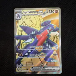 Cynthia’s Garchomp ex 204 Black Star Promo Full Art Pokemon: Destined Rivals NM - Image 1