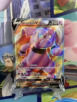 Granbull V 159/172 Full Art Holo Ultra Rare Brilliant Stars Pokemon TCG NM 🔥🔥 - Image 1