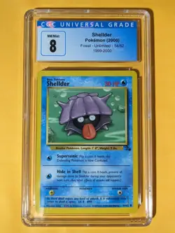 CGC 8 NM/Mint Shellder (2000) - Fossil Unlimited 54/62 - Pokemon - Image 1